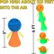 24Pcs Jumping Spring Rockets Launchers Toys-Fidget Emoticon Popper Toy Bouncy for Kids Toddlers Party Favors,Birthday Return Gifts,Valentines Day Gifts Goodie Bag Stuffers,Classroom Rewards Prizes